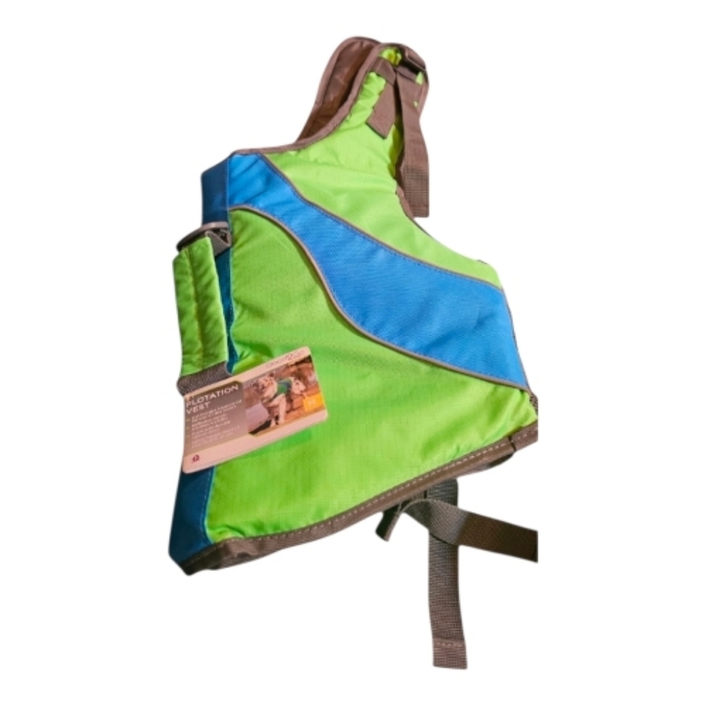 Good2Go Neon Green & Blue Dog Flotation Vest